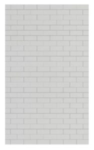 Modern, custom brick shaped wall panels